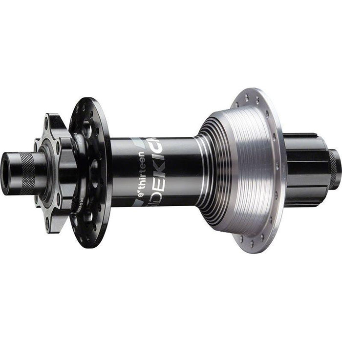 e*thirteen Sidekick Rear Hub - 12 x 157mm 6-Bolt Shimano Mini HG Black/Sterling Silver 32H