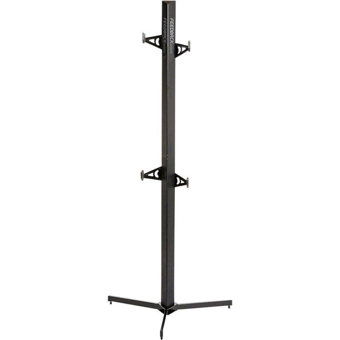 Feedback Sports Velo Cache Display Stand - 2-Bike Free-Standing Black