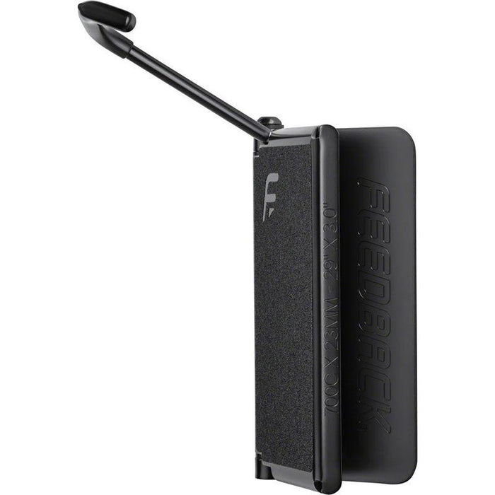 Feedback Sports Velo Hinge V2 Bike Hanger - Wall Mounted 1-Bike Up To 3.0 Tire Black