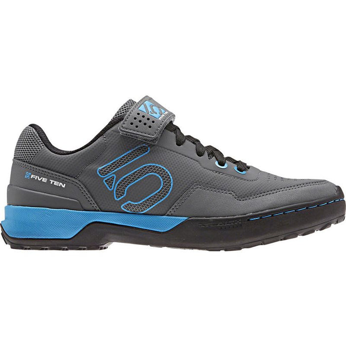 Five Ten Kestrel Lace Mountain Clipless Shoes - Women's Gray Five / Shock Cyan / Core Black 10