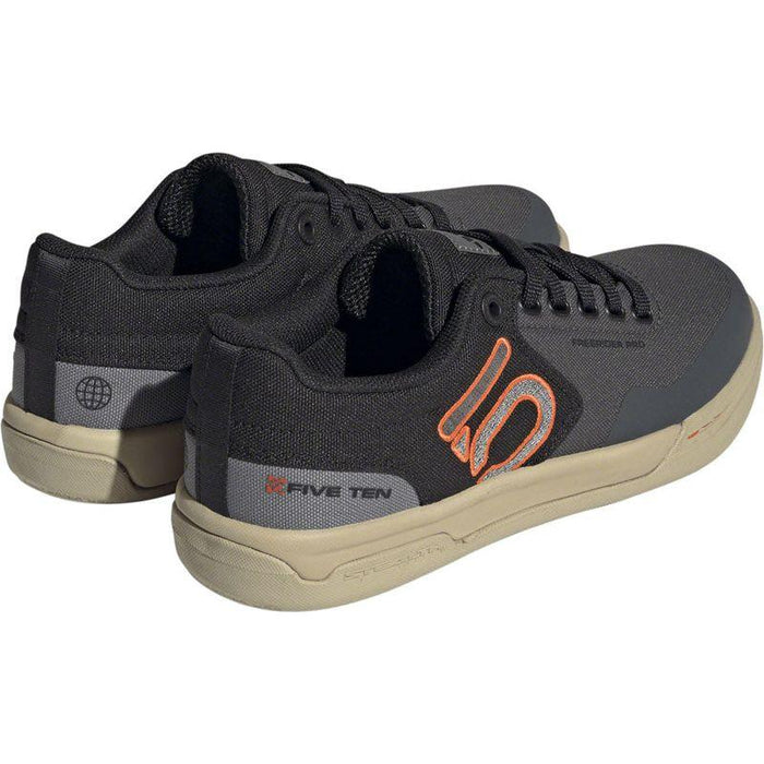 Five Ten Freerider Pro Canvas Flat Shoes - Women's Gray Six/Gray Four/Impact Orange 9.5