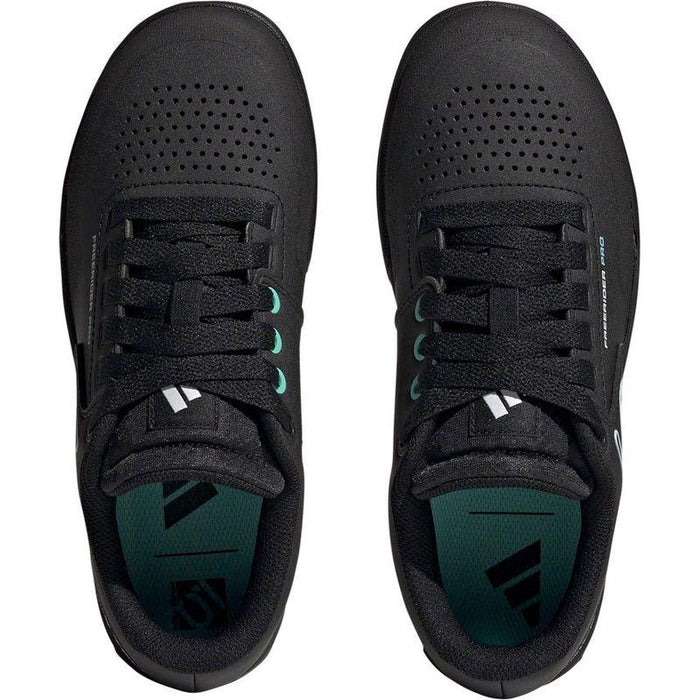 Five Ten Freerider Pro Flat Shoes - Women's Core Black/Crystal White/Acid Mint 11