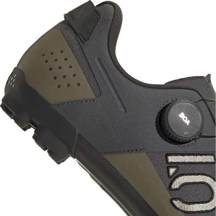 Five Ten Kestrel BOA Mountain Clipless Shoes - Men's Gray Six/Silver Pebble/Olive Strata 9