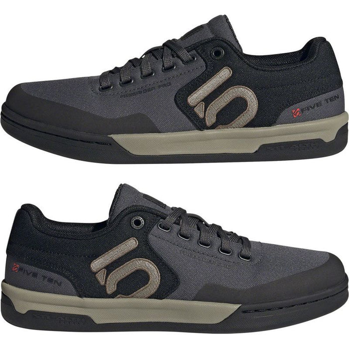 Five Ten Freerider Pro Canvas Flat Shoes - Men's Gray Six/Silver Pebble/Core Black 15
