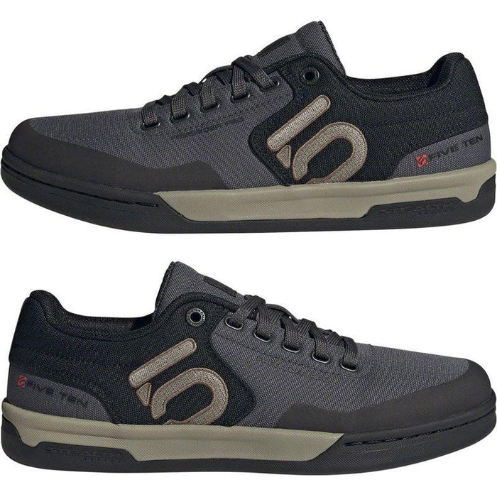 Five Ten Freerider Pro Canvas Flat Shoes - Men's Gray Six/Silver Pebble/Core Black 8