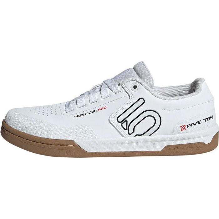 Five Ten Freerider Pro Flat Shoes - Men's FTWR White/Core Black/Red 14