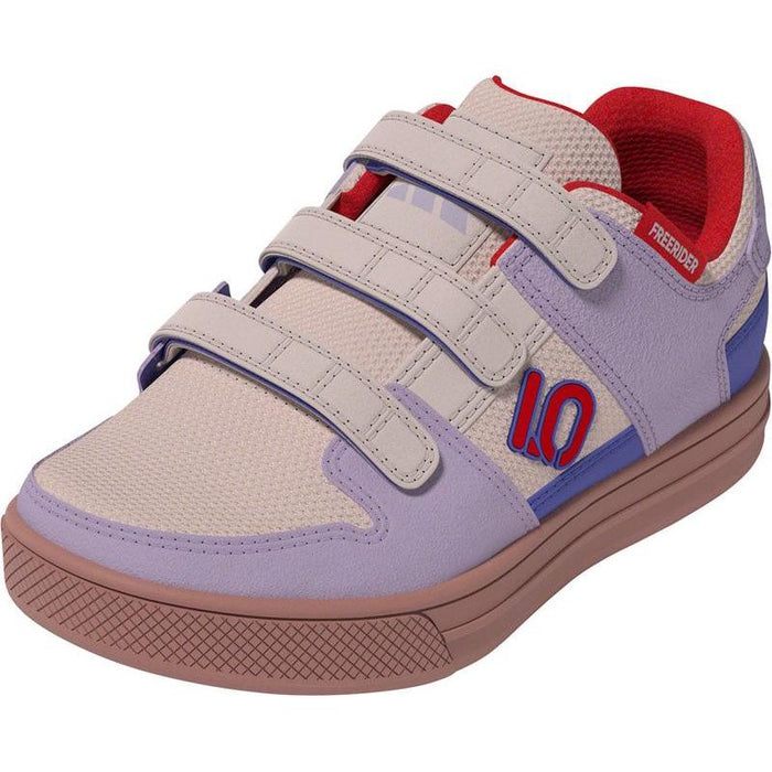 Five Ten Freerider Kid's VCS Flat Shoes - Putty Mauve/Pure Ruby/Semi Cobalt Blue 1