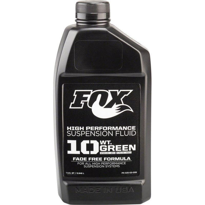 Fox 10 Weight (10wt) Green Damper Fluid Bicycle Lubricants
