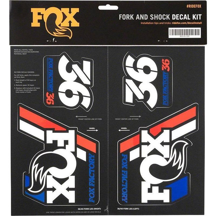 FOX Racing Heritage Decal Kit Bicycle Stickers