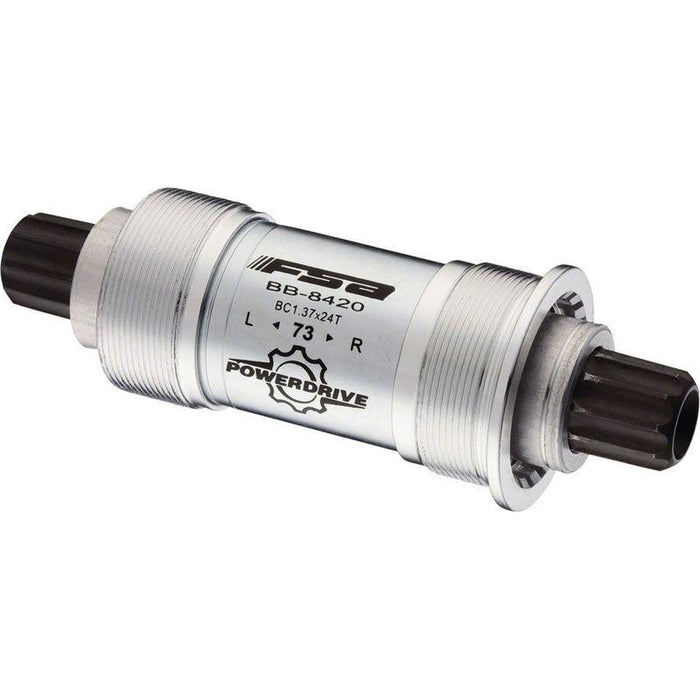 FSA (FSA Speed Ahead) 8420ST Power Drive Bottom Bracket - English 73x118mm FSA Power Drive Spindle Silver