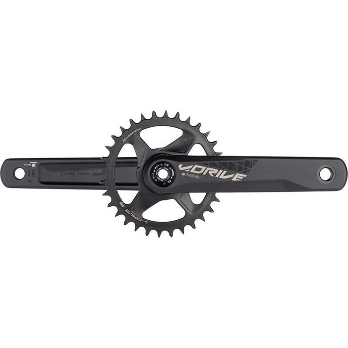 Full Speed Ahead V-Drive Modular 1x Crankset - 170mm 11/12-Speed 32t Direct Mount MegaExo Spindle Interface Black