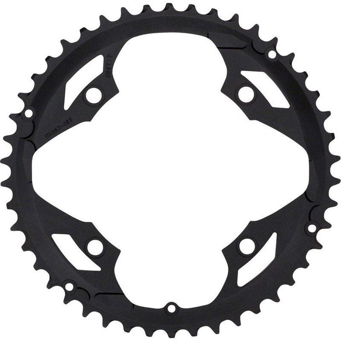 Full Speed Ahead Omega/Vero Pro Road Double Chainring - 46t 120 BCD Aluminum N-11 Black