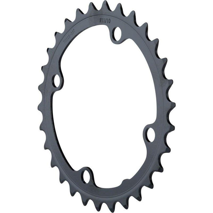 Full Speed Ahead Omega/Vero Pro Steel Road Double Chainring - 34t 90 BCD Steel N-11 Black