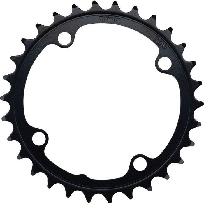 Full Speed Ahead Omega/Vero Pro Steel Road Double Chainring - 34t 90 BCD Steel N-11 Black
