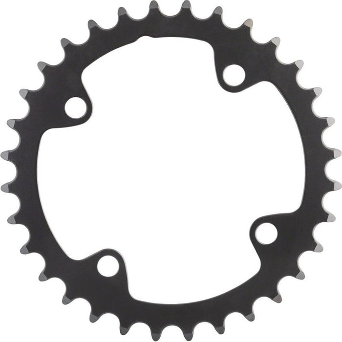 Full Speed Ahead Omega/Vero Pro Steel Road Double Chainring - 32t 90 BCD Steel N-11 Black