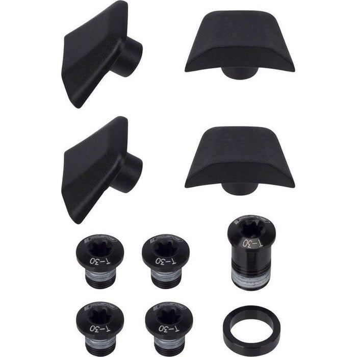 Full Speed Ahead SL-K ABS Chainring Bolt Kit - Black 10-Piece Kit