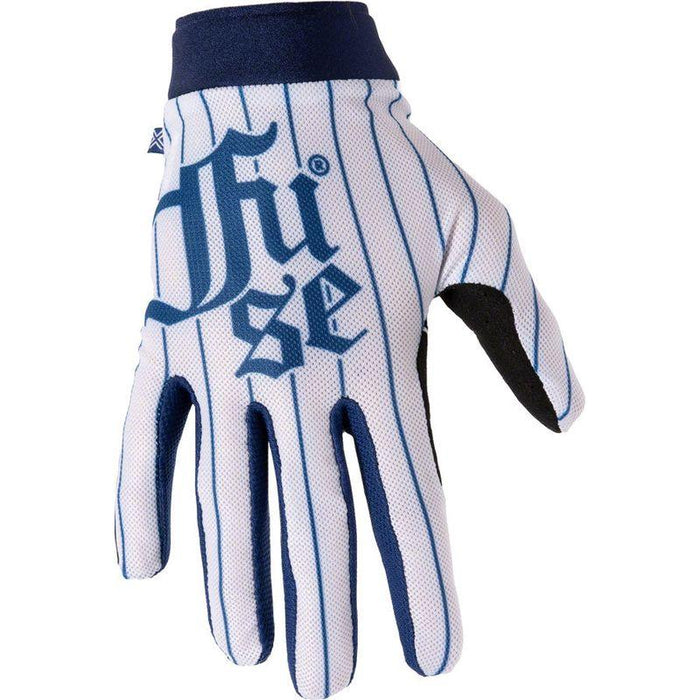 FUSE Omega Gloves - Ballpark Full Finger White/Blue X-Large