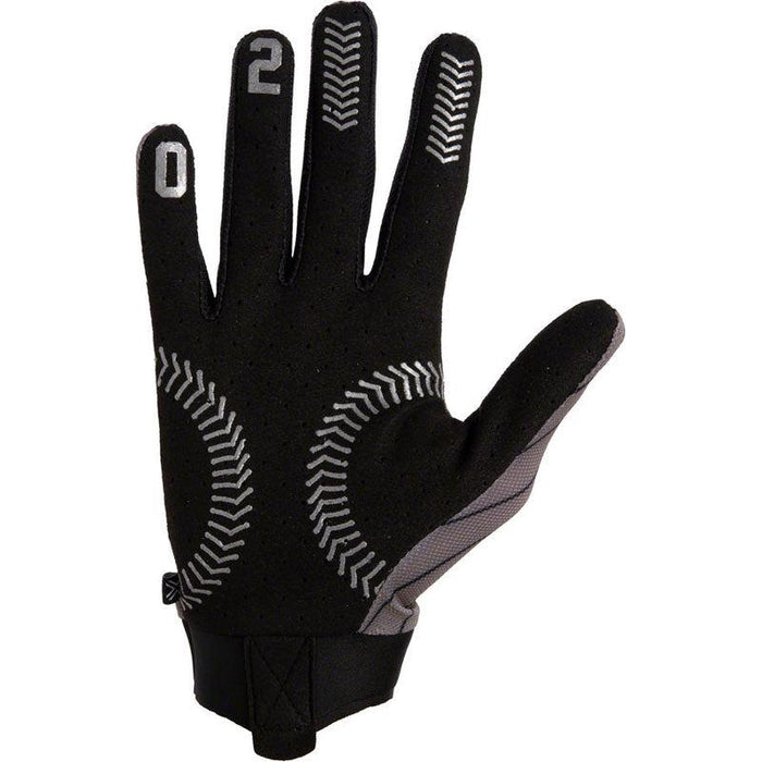 FUSE Omega Gloves - Ballpark Full Finger Silver/Black Large