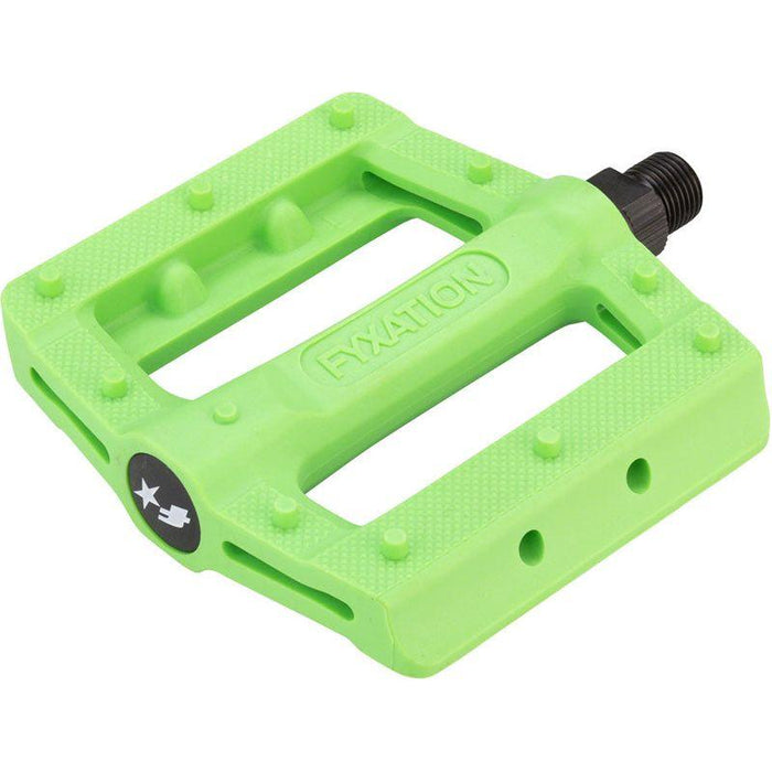 Fyxation Gates Slim Pedals - Platform Plastic 9/16 Green