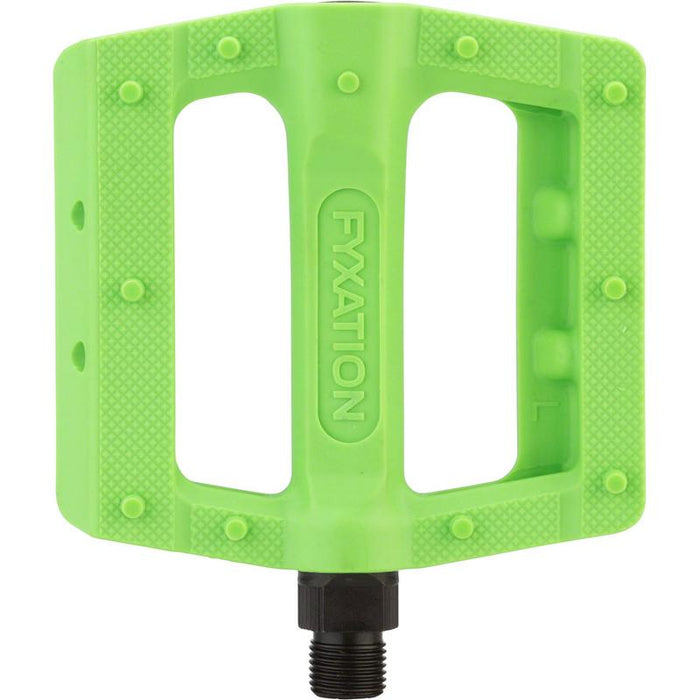 Fyxation Gates Slim Pedals - Platform Plastic 9/16 Green