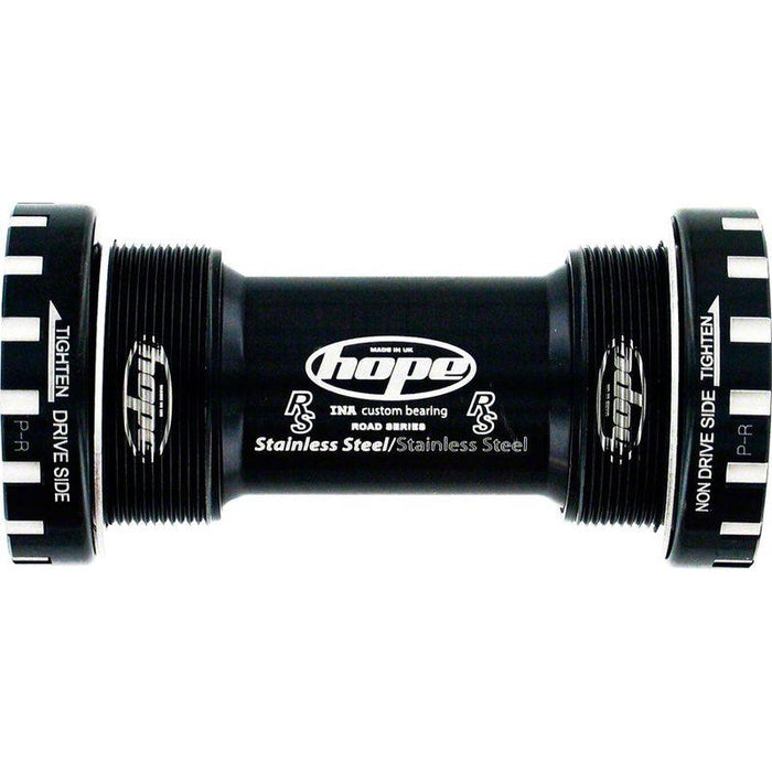Hope BSA30 Threaded Bottom Bracket - 68/73/83/100/120mm For 30mm Spindle Stainless Black