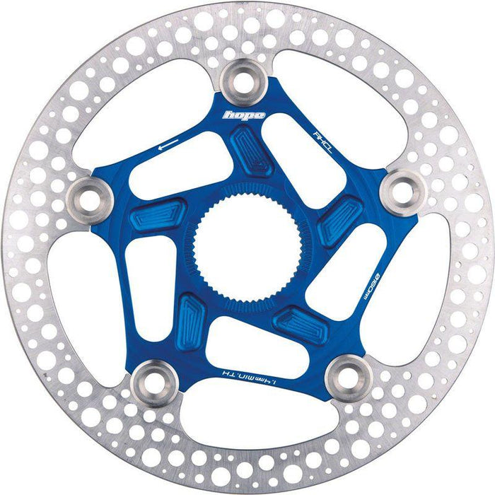 Hope RX Disc Rotor - 140mm Center-Lock Blue