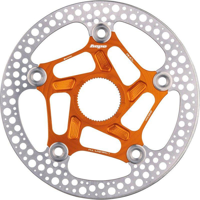 Hope RX Disc Rotor - 140mm Center-Lock Orange