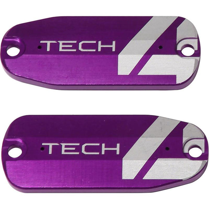 Hope Tech 4 Brake Lever Reservoir Lid - Purple Pair