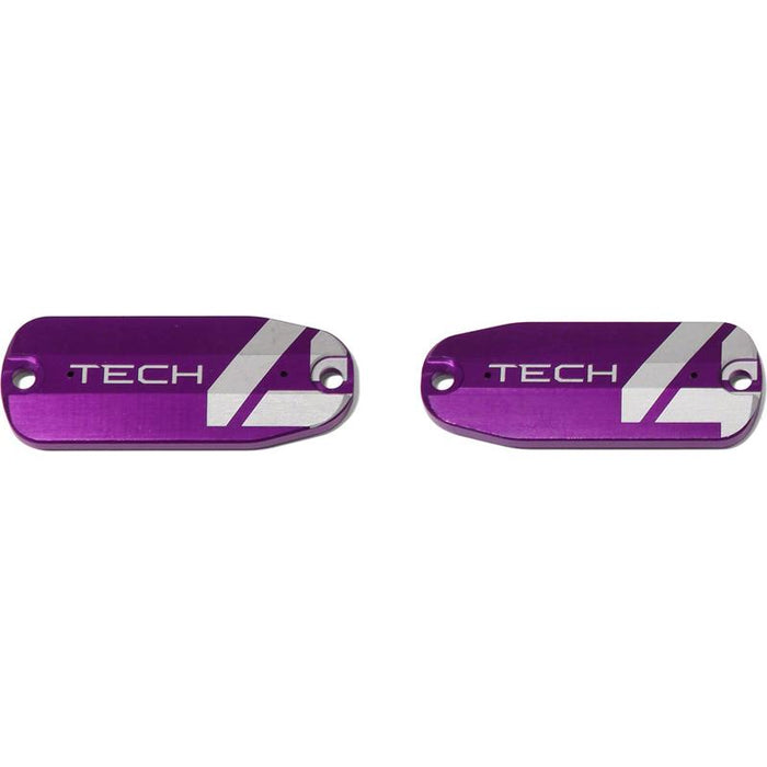 Hope Tech 4 Brake Lever Reservoir Lid - Purple Pair