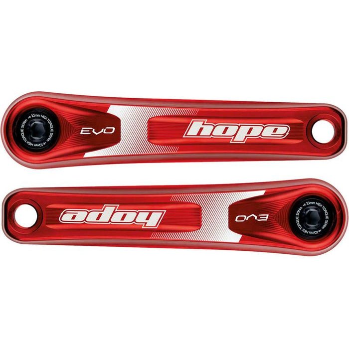 Hope Evo Crankset - 170mm Direct Mount 30mm Spindle For 135/142/141/148mm Rear Spacing Red