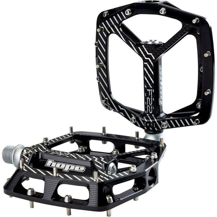 Hope F22 Pedals - Platform Aluminum 9/16 Black