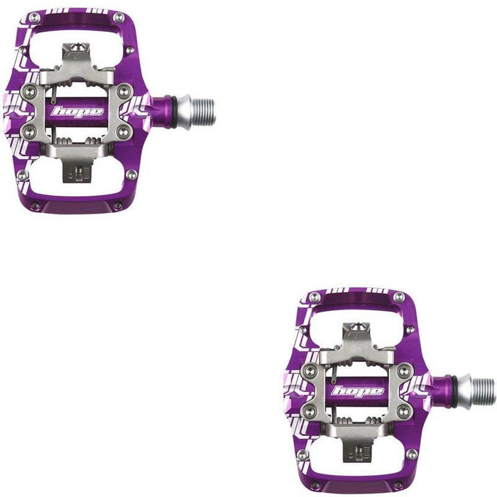 Hope Union TC Pedals - Dual Sided Clipless with Platform 9/16 Purple