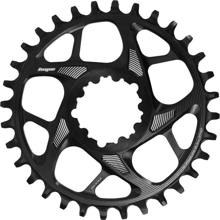 Hope Spiderless Retainer Chainring - 30t SRAM Direct Mount 3mm Offset R22 Black