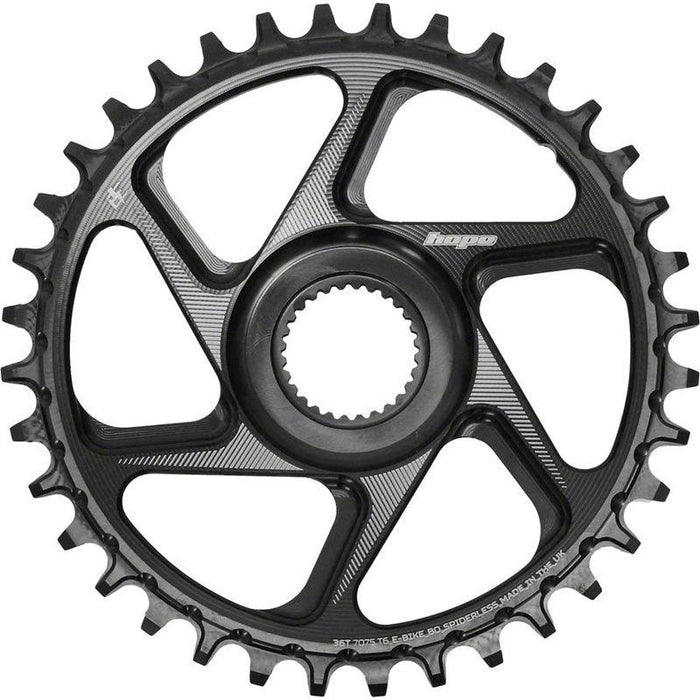 Hope Spiderless Chainring - 36T R22 Ebike Bosch Black