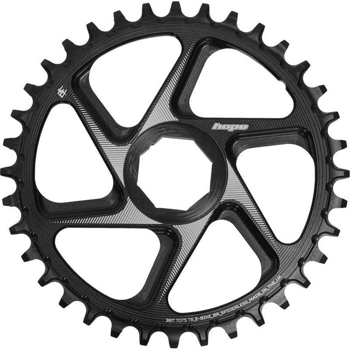 Hope Spiderless Chainring - 36T R22 Ebike Brose Black