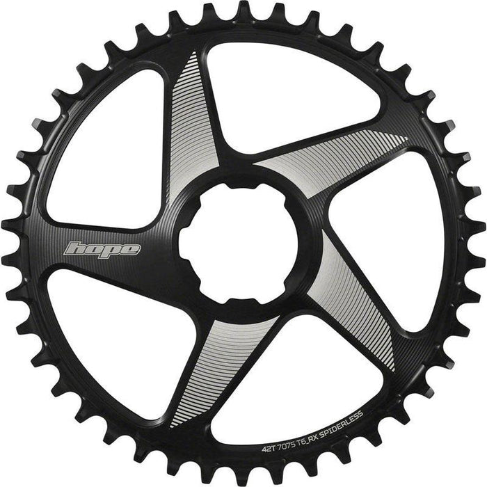 Hope RX Spiderless Chainring - 42t Hope Direct Mount Black