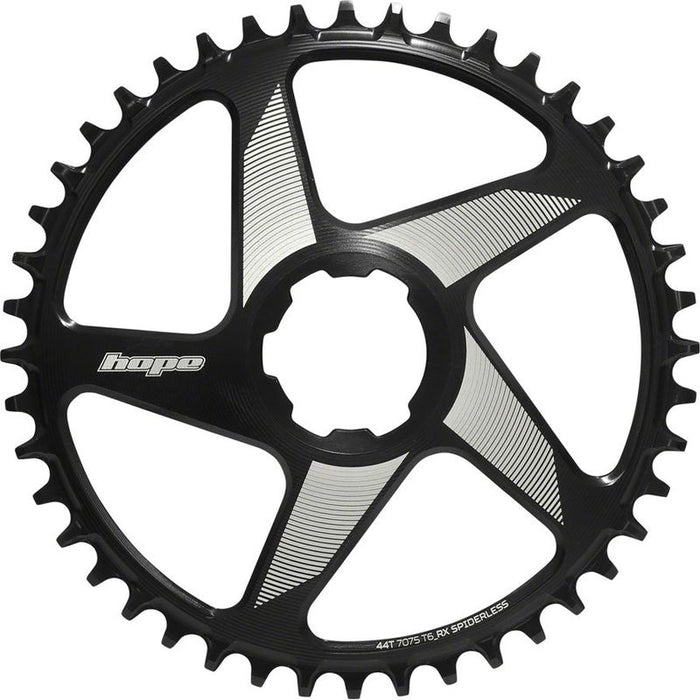 Hope RX Spiderless Chainring - 44t Hope Direct Mount Black