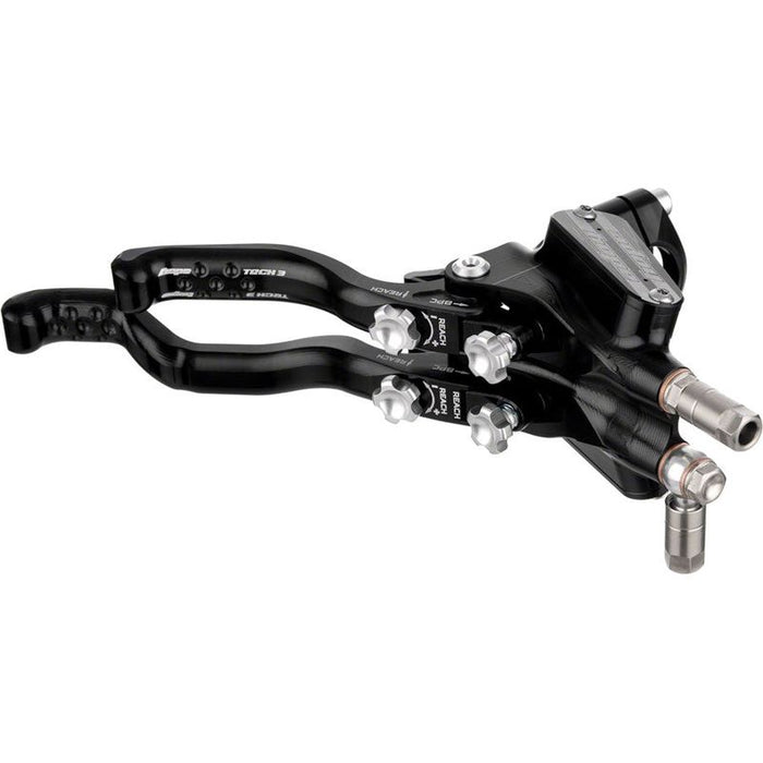 Hope Tech 3 E4 Duo Disc Brake and Lever - Right Hand Front and Rear Hydraulic Post Mount Black
