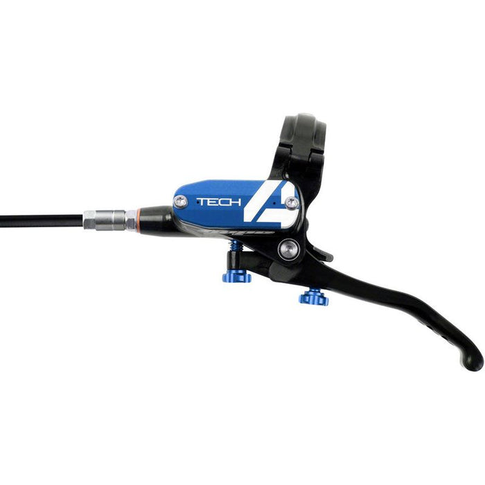 Hope Tech 4 E4 Disc Brake and Lever Set - Front Hydraulic Post Mount Blue