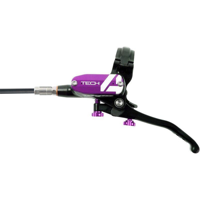 Hope Tech 4 E4 Disc Brake and Lever Set - Front Hydraulic Post Mount Purple
