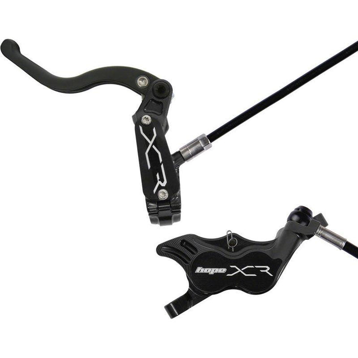Hope XCR Pro E4 Disc Brake and Lever Set - Front Hydraulic Post Mount Black