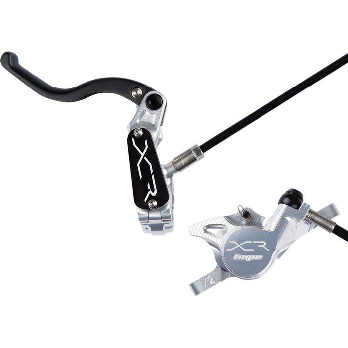 Hope XCR Pro X2 Disc Brake and Lever Set - Front Hydraulic Post Mount Silver