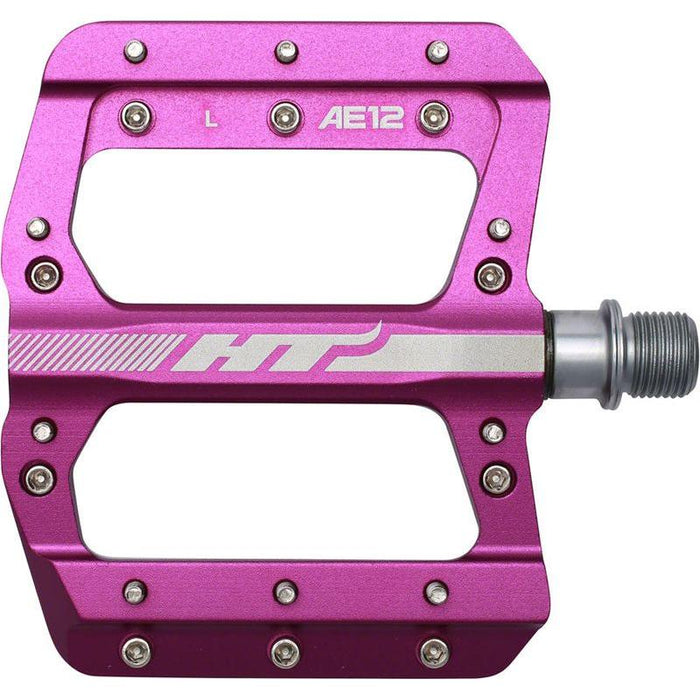 HT Components AE12 Pedals - Platform Aluminum 9/16 Purple