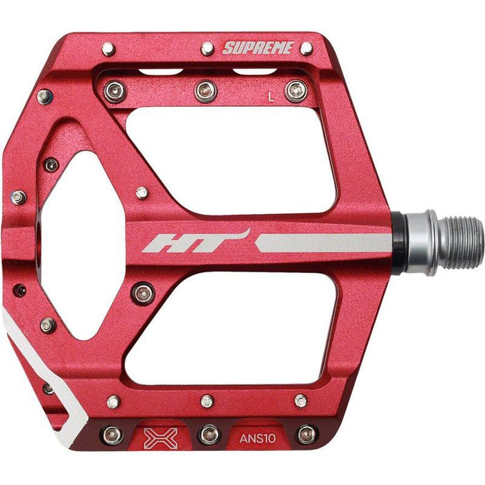HT Components ANS10 Pedals - Platform Aluminum 9/16 Red