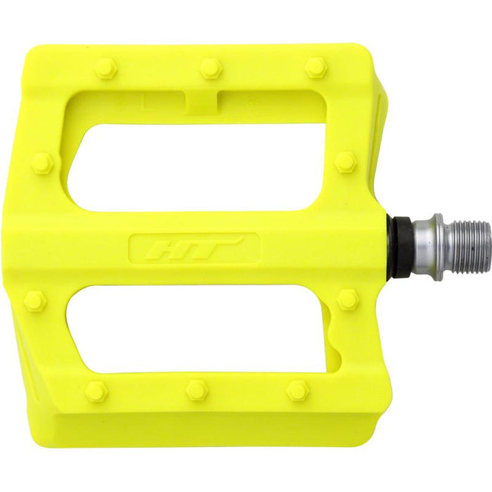 HT Components PA12 Pedals - Platform Composite 9/16 Neon Yellow