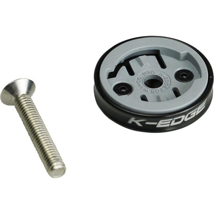 K-EDGE Wahoo Gravity Stem Cap Mount for Wahoo Bolt and Wahoo ELEMNT computers: Black