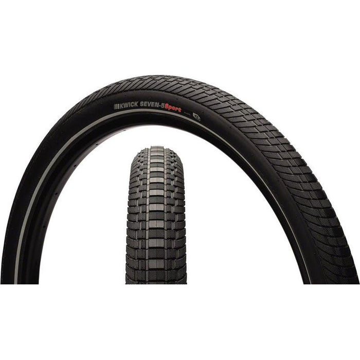 Kenda Kwick Seven.5 Tire - 27.5 x 1.75 Clincher Wire Black/Reflective 60tpi KS