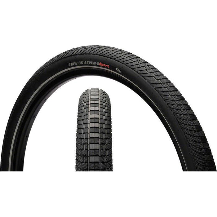 Kenda Kwick Seven.5 Tire - 27.5 x 2.2 Clincher Wire Black/Reflective 60tpi KS