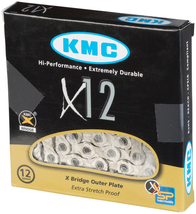 KMC X12 EPT Chain - 12-Speed 126 Links Gray