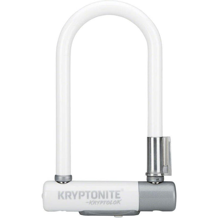 Kryptonite Krypto Series 2 Mini-7 U-Lock - 3.25 x 7 Keyed White Includes bracket